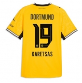 Billige Borussia Dortmund Konstantinos Karetsas #19 Hjemmebanetrøje 2026-27 Kort ærmer