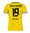 Billige Borussia Dortmund Konstantinos Karetsas #19 Hjemmebanetrøje Dame 2026-27 Kort ærmer