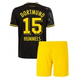 Billige Borussia Dortmund Mats Hummels #15 Udebanetrøje Børn 2022-23 Kort ærmer (+ bukser)