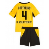 Billige Borussia Dortmund Nico Schlotterbeck #4 Hjemmebanetrøje Børn 2026-27 Kort ærmer (+ bukser)