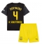 Billige Borussia Dortmund Nico Schlotterbeck #4 Udebanetrøje Børn 2024-25 Kort ærmer (+ bukser)