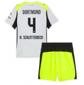 Billige Borussia Dortmund Nico Schlotterbeck #4 Udebanetrøje Børn 2025-26 Kort ærmer (+ bukser)