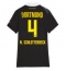 Billige Borussia Dortmund Nico Schlotterbeck #4 Udebanetrøje Dame 2026-27 Kort ærmer