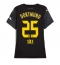 Billige Borussia Dortmund Niklas Sule #25 Udebanetrøje Dame 2024-25 Kort ærmer