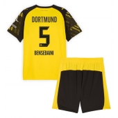 Billige Borussia Dortmund Ramy Bensebaini #5 Hjemmebanetrøje Børn 2025-26 Kort ærmer (+ bukser)