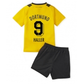 Billige Borussia Dortmund Sebastien Haller #9 Hjemmebanetrøje Børn 2022-23 Kort ærmer (+ bukser)