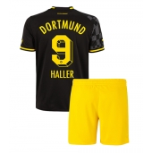 Billige Borussia Dortmund Sebastien Haller #9 Udebanetrøje Børn 2022-23 Kort ærmer (+ bukser)