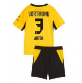 Billige Borussia Dortmund Waldemar Anton #3 Hjemmebanetrøje Børn 2026-27 Kort ærmer (+ bukser)