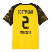 Billige Borussia Dortmund Yan Couto #2 Hjemmebanetrøje 2025-26 Kort ærmer