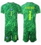 Billige Brasilien Alisson Becker #1 Målmand Hjemmebanetrøje Børn Copa America 2024 Kort ærmer (+ bukser)