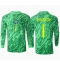 Billige Brasilien Alisson Becker #1 Målmand Hjemmebanetrøje Copa America 2024 Lange ærmer