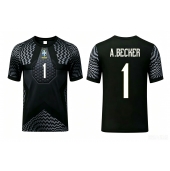 Billige Brasilien Alisson Becker #1 Målmand Hjemmebanetrøje VM 2026 Kort ærmer