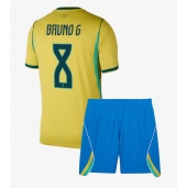 Billige Brasilien Bruno Guimaraes #8 Hjemmebanetrøje Børn VM 2026 Kort ærmer (+ bukser)