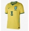 Billige Brasilien Bruno Guimaraes #8 Hjemmebanetrøje VM 2026 Kort ærmer