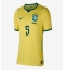 Billige Brasilien Casemiro #5 Hjemmebanetrøje Dame VM 2026 Kort ærmer