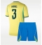 Billige Brasilien Gabriel Magalhaes #3 Hjemmebanetrøje Børn VM 2026 Kort ærmer (+ bukser)