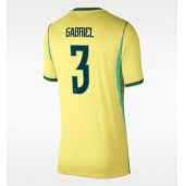 Billige Brasilien Gabriel Magalhaes #3 Hjemmebanetrøje Dame VM 2026 Kort ærmer
