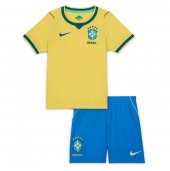 Billige Brasilien Hjemmebanetrøje Børn VM 2026 Kort ærmer (+ bukser)