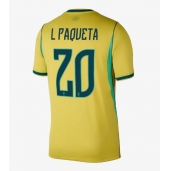 Billige Brasilien Lucas Paqueta #20 Hjemmebanetrøje VM 2026 Kort ærmer