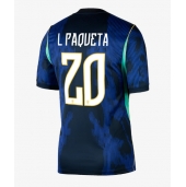 Billige Brasilien Lucas Paqueta #20 Udebanetrøje VM 2026 Kort ærmer