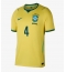 Billige Brasilien Marquinhos #4 Hjemmebanetrøje VM 2026 Kort ærmer