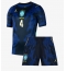 Billige Brasilien Marquinhos #4 Udebanetrøje Børn VM 2026 Kort ærmer (+ bukser)