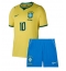 Billige Brasilien Neymar Jr #10 Hjemmebanetrøje Børn VM 2026 Kort ærmer (+ bukser)