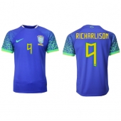 Billige Brasilien Richarlison #9 Udebanetrøje VM 2022 Kort ærmer