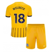 Billige Brighton Danny Welbeck #18 Udebanetrøje Børn 2024-25 Kort ærmer (+ bukser)