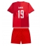 Billige Canada Alphonso Davies #19 Hjemmebanetrøje Børn VM 2026 Kort ærmer (+ bukser)