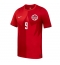 Billige Canada Cyle Larin #9 Hjemmebanetrøje VM 2026 Kort ærmer