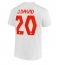 Billige Canada Jonathan David #20 Udebanetrøje VM 2022 Kort ærmer