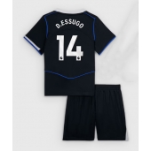 Billige Chelsea Dario Essugo #14 Tredje trøje Børn 2025-26 Kort ærmer (+ bukser)