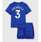 Billige Chelsea Marc Cucurella #3 Hjemmebanetrøje Børn 2025-26 Kort ærmer (+ bukser)