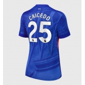 Billige Chelsea Moises Caicedo #25 Hjemmebanetrøje Dame 2025-26 Kort ærmer