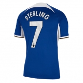 Billige Chelsea Raheem Sterling #7 Hjemmebanetrøje 2023-24 Kort ærmer