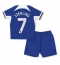 Billige Chelsea Raheem Sterling #7 Hjemmebanetrøje Børn 2023-24 Kort ærmer (+ bukser)