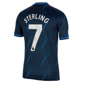 Billige Chelsea Raheem Sterling #7 Udebanetrøje 2023-24 Kort ærmer