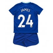 Billige Chelsea Reece James #24 Hjemmebanetrøje Børn 2022-23 Kort ærmer (+ bukser)