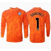 Billige Chelsea Robert Sanchez #1 Målmand Hjemmebanetrøje 2024-25 Lange ærmer