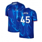 Billige Chelsea Romeo Lavia #45 Hjemmebanetrøje 2024-25 Kort ærmer
