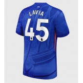 Billige Chelsea Romeo Lavia #45 Hjemmebanetrøje 2025-26 Kort ærmer