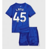Billige Chelsea Romeo Lavia #45 Hjemmebanetrøje Børn 2025-26 Kort ærmer (+ bukser)