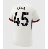 Billige Chelsea Romeo Lavia #45 Udebanetrøje 2025-26 Kort ærmer