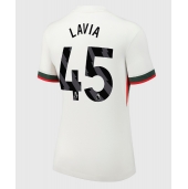 Billige Chelsea Romeo Lavia #45 Udebanetrøje Dame 2025-26 Kort ærmer