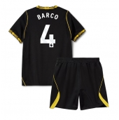 Billige Chelsea Valentin Barco #4 Udebanetrøje Børn 2026-27 Kort ærmer (+ bukser)