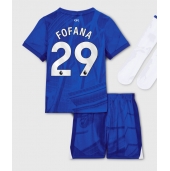 Billige Chelsea Wesley Fofana #29 Hjemmebanetrøje Børn 2025-26 Kort ærmer (+ bukser)