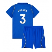 Billige Chelsea Wesley Fofana #3 Hjemmebanetrøje Børn 2026-27 Kort ærmer (+ bukser)
