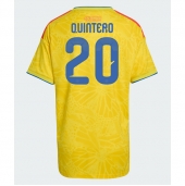 Billige Colombia Juan Fernando Quintero #20 Hjemmebanetrøje Dame VM 2026 Kort ærmer