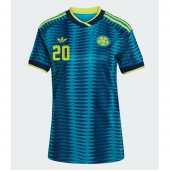 Billige Colombia Juan Fernando Quintero #20 Udebanetrøje Dame VM 2026 Kort ærmer